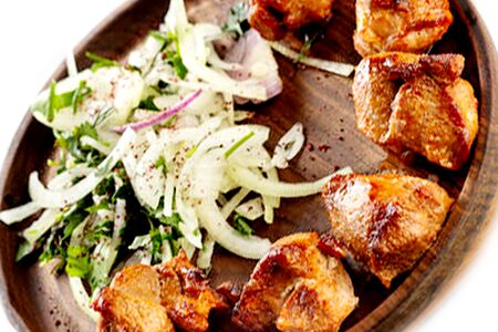 Шашлык из cвинoй шейки