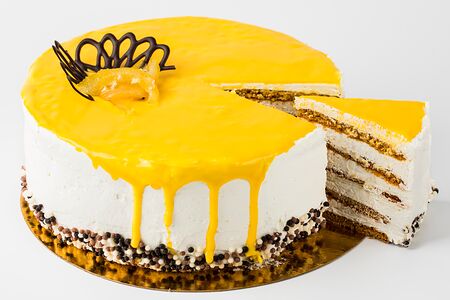 Торт Медовик лимонно-имбирный