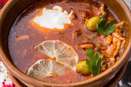 Солянка сборная мясная