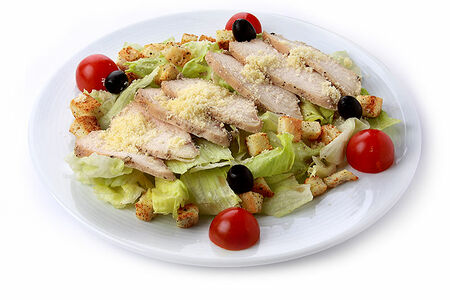 Салат цезарь с курицей