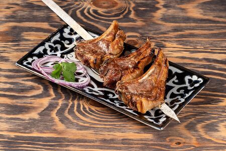 Шашлык из бараньей корейки