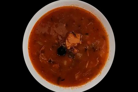 Солянка с курицей