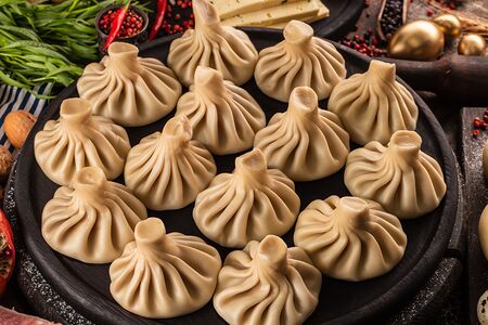 Хинкали с бараниной (вареные)