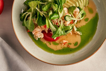 Салат с камчатским крабом