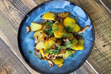 Картофель с грибами