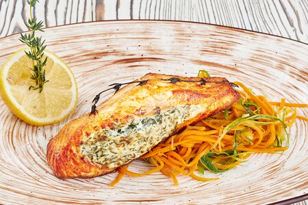 Лосось запечённый