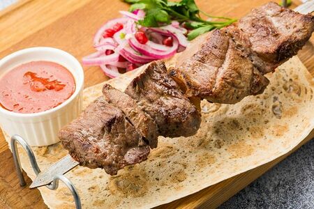 Шашлык из мякоти ягненка