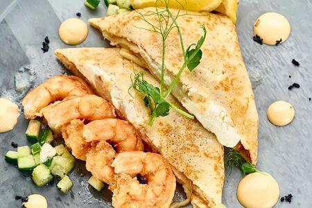 С тигровыми креветками