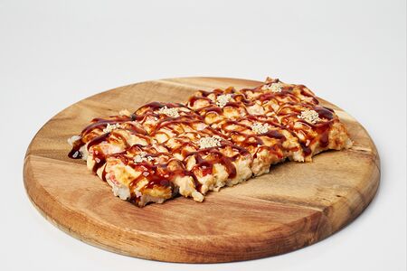 Суши-пицца с курицей