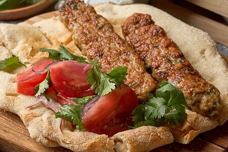 Кебабы из цыпленка и креветок