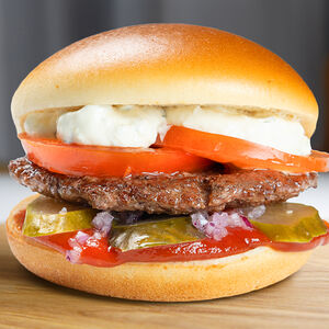 Бургер Лайт с котлетой из рубленной говядины
