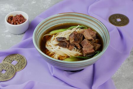 Суп-лапша с говядиной