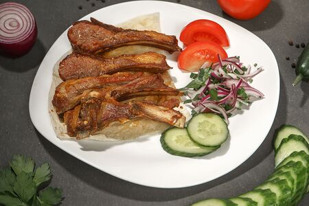 Шашлык из бараньей корейки