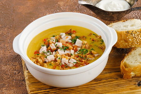 Суп чечевичный с индейкой