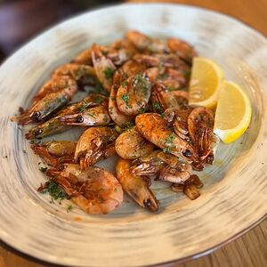 Креветки жареные