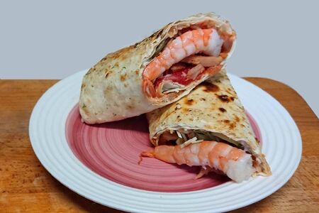 Шаурма с креветкой