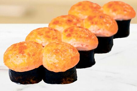 Запеченный с мидиями