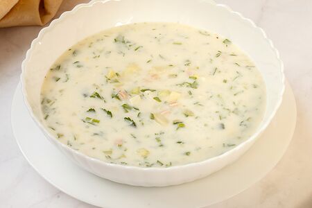 Окрошка на сметане