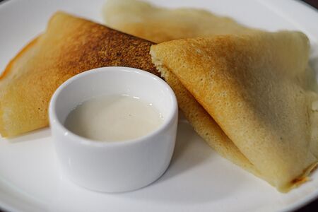 Блинчики домашние со сметаной