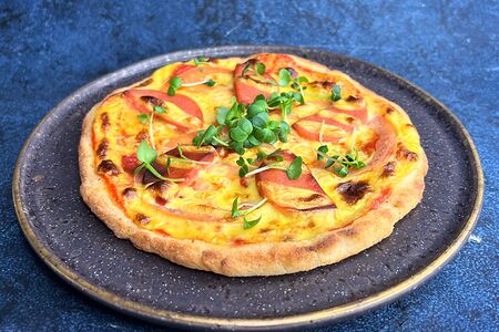 Пицца Томатос колбасос веган (без глютена)