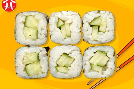 Маки ролл с огурцом