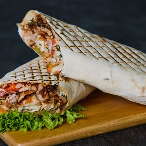 Шаурма куриная на мангале