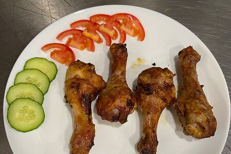 Голень на углях