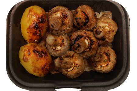 Грибы на мангале