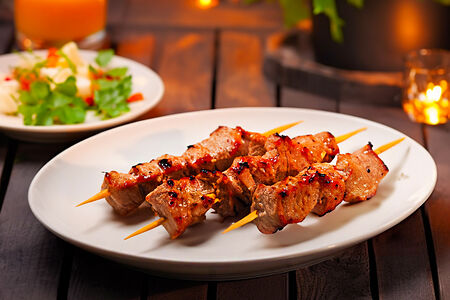 Шашлык из cвинoй шеи