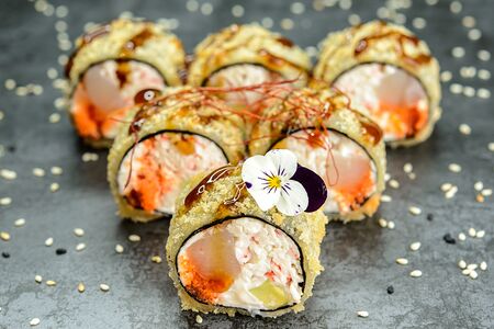 Жареный с гребешком без риса