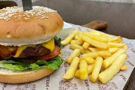 Бургер со свининой