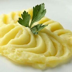 Картофельное пюре постное с зеленью