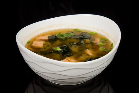 Суп Мисо с лососем