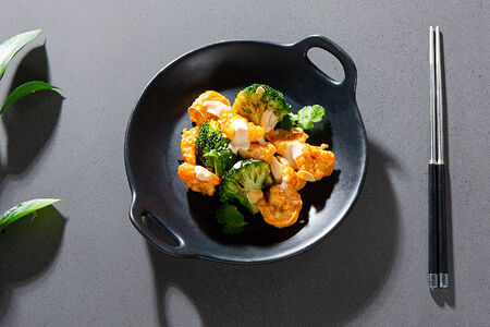 Креветки с брокколи Bang Bang