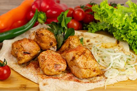 Шашлык из куриного филе