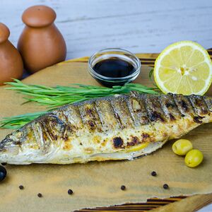 Сибас на мангале