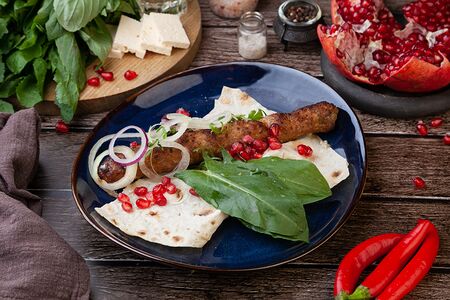 Люля-кебаб из говядины и свинины