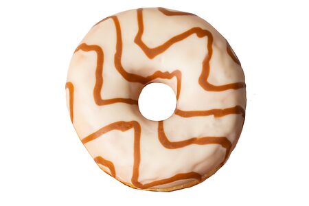 Донат с карамельной начинкой