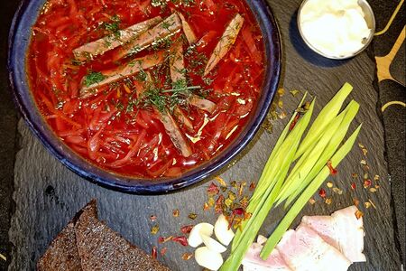 Борщ по-домашнему