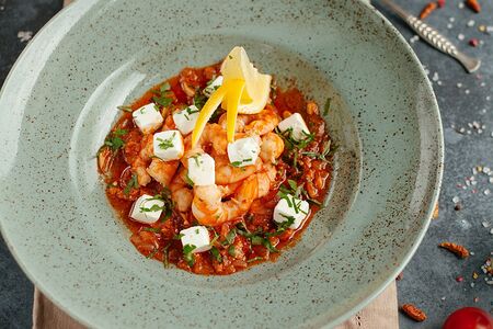 Креветки Тигровые в томатном соусе