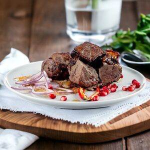 Печень говяжья в сетке