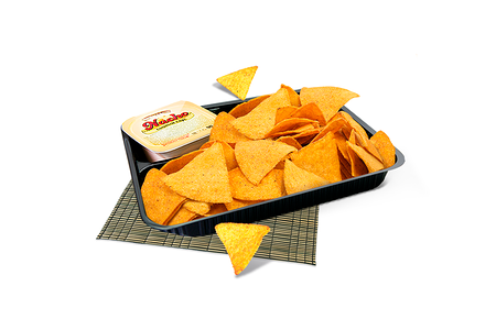 Начос с сырным соусом