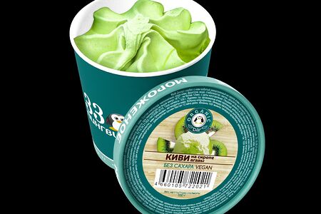 Мороженое Киви на сиропе агавы в ведёрке