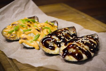 Запечённые мидии