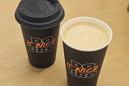 Латте на миндальном молоке