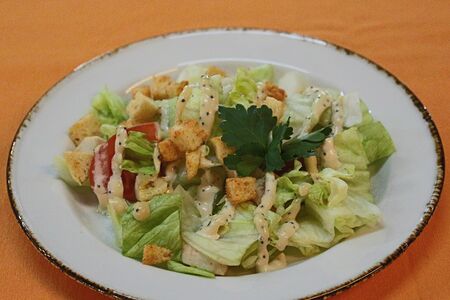 Салат с курочкой и маковой заправкой