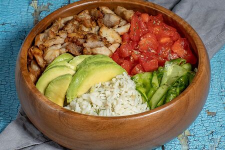 Грик-боул Рис с курицей