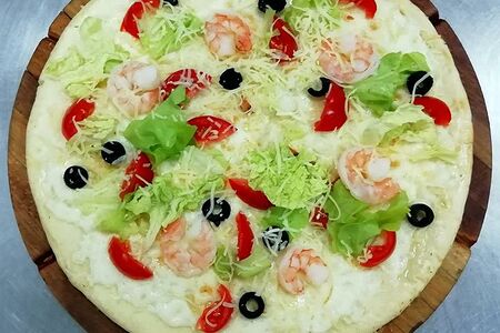 Пицца Цезарио с креветкой