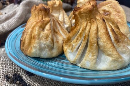 Хинкали жареные с грибами 1шт