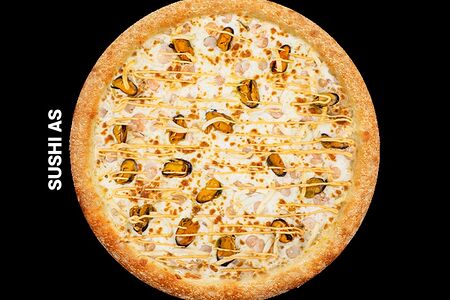 Пицца с креветками